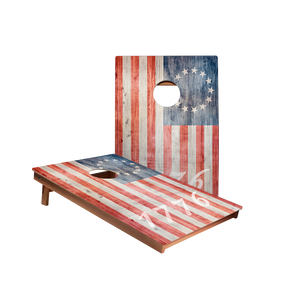 Dale 1776 American Flag Recreation Cornhole Boards