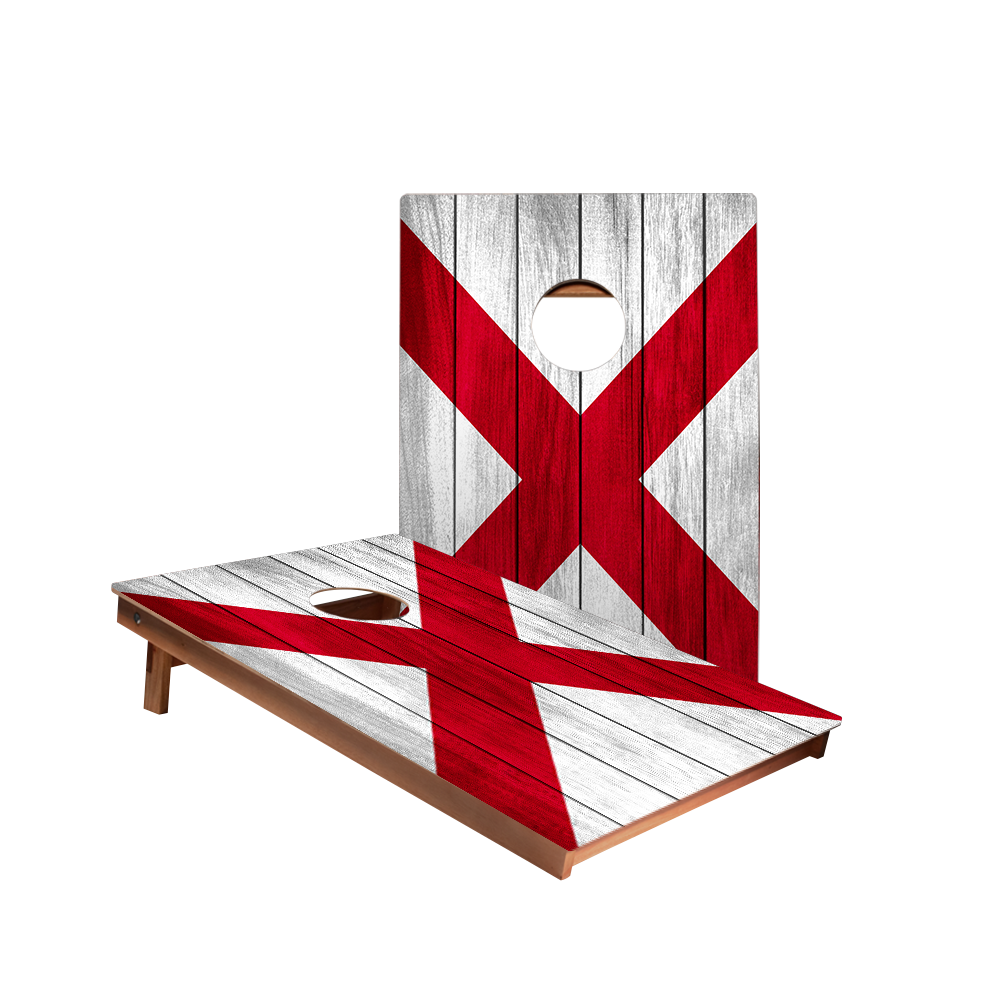 Dale Alabama Flag Recreation Cornhole Boards