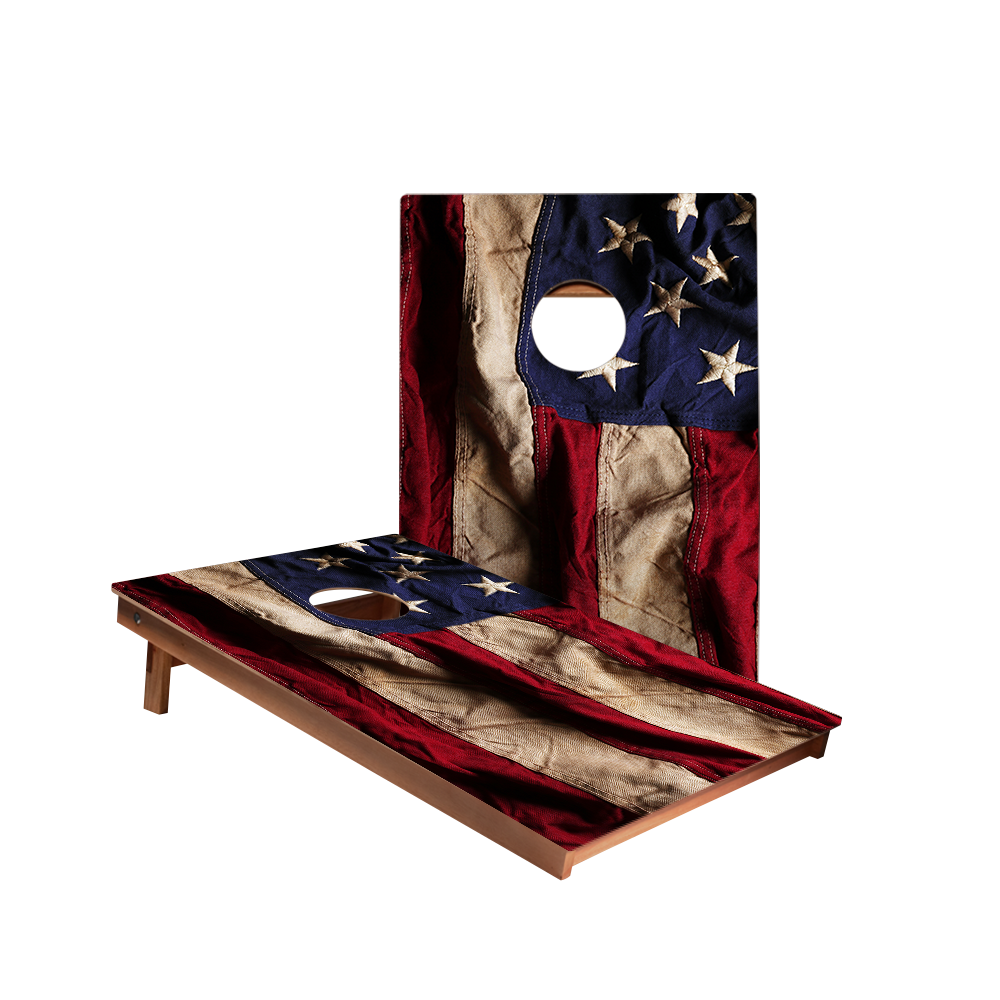 Dale American Flag Cloth Design Recreation Cornhole Boards