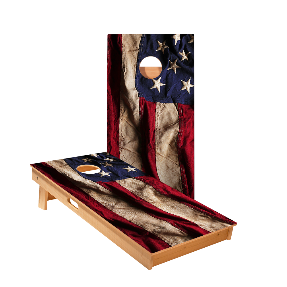 Star American Flag Cloth Design Professional Cornhole Boards