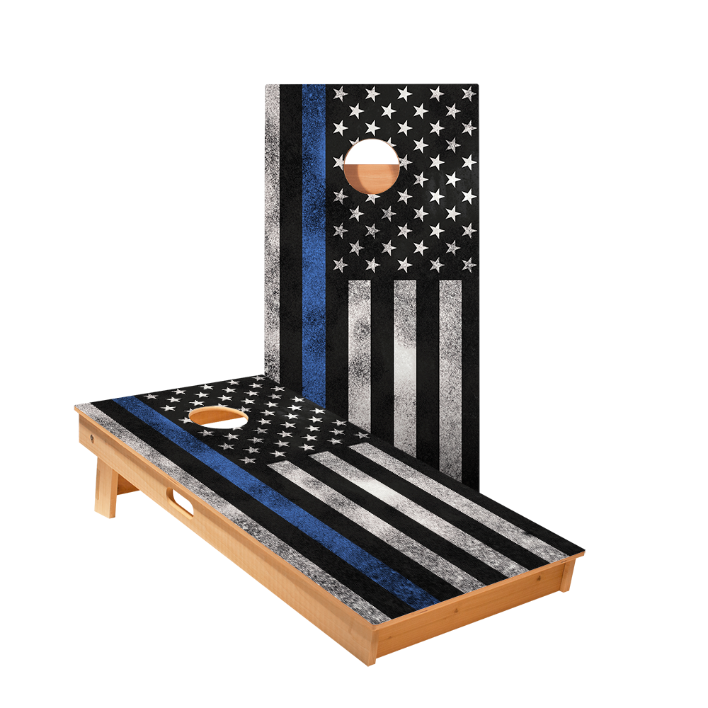 Star Blue Lives Matter Professional Cornhole Boards