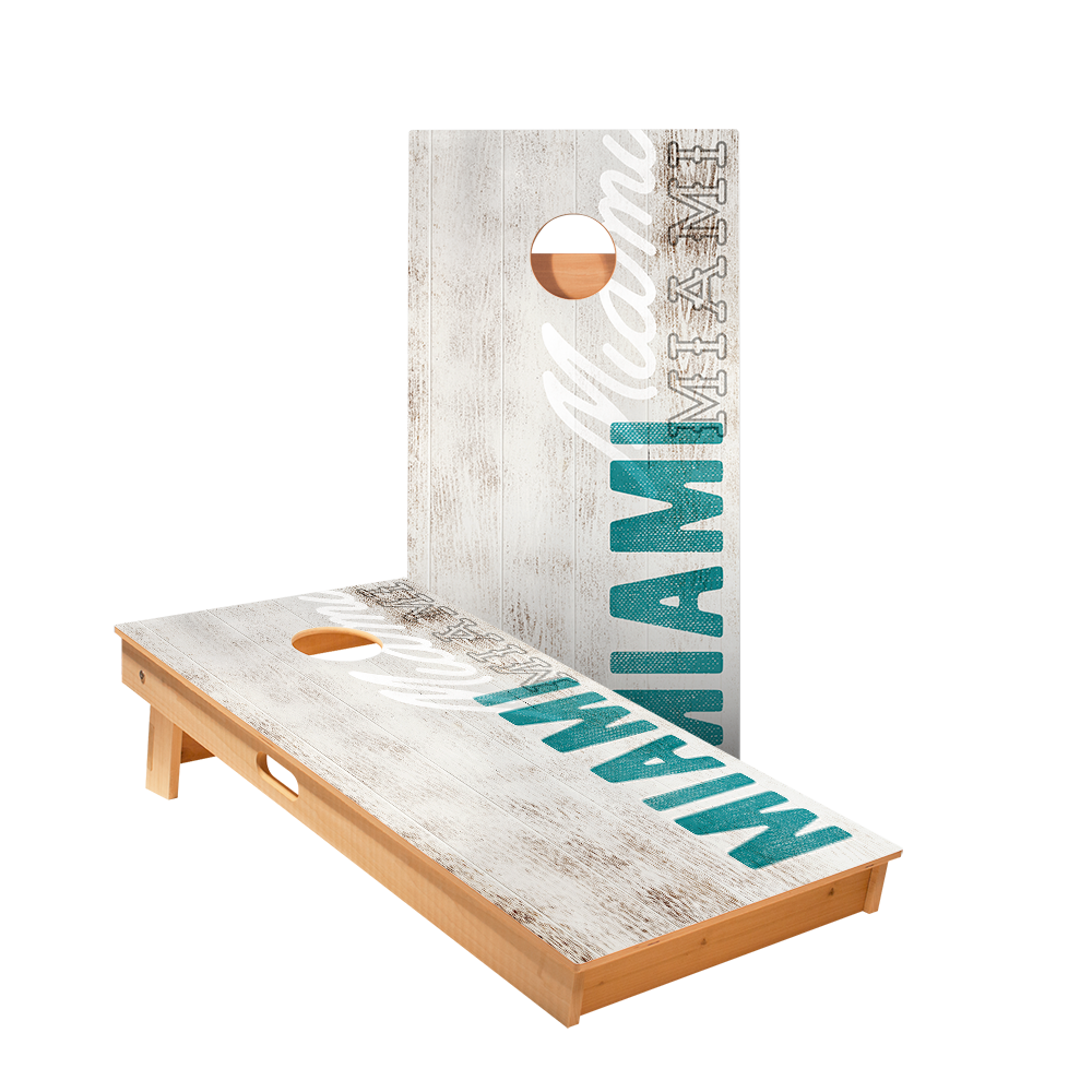 Star Miami Vintage Gameday Professional Cornhole Boards