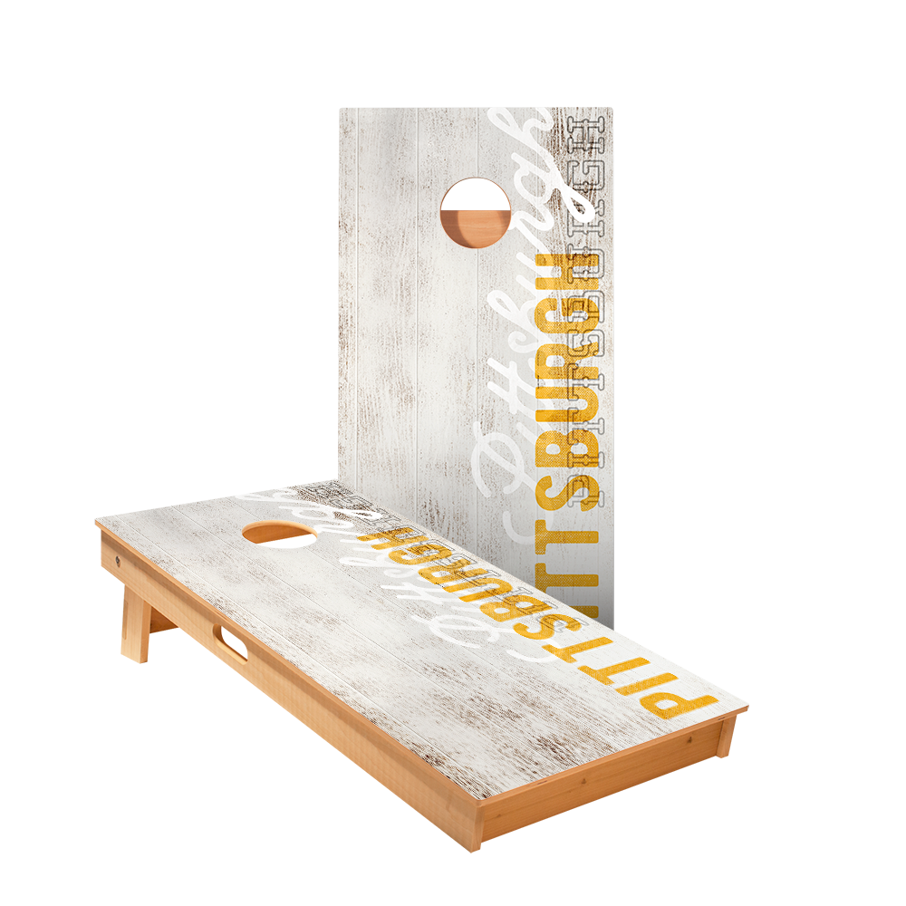 Star Pittsburgh Vintage Gameday Professional Cornhole Boards