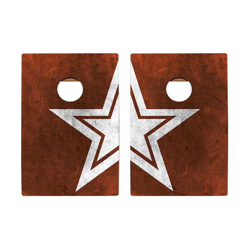 Dale Rusty Star Recreation Cornhole Boards