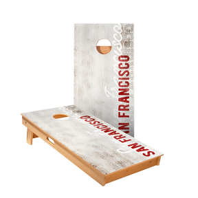 Star San Francisco Vintage Gameday Professional Cornhole Boards