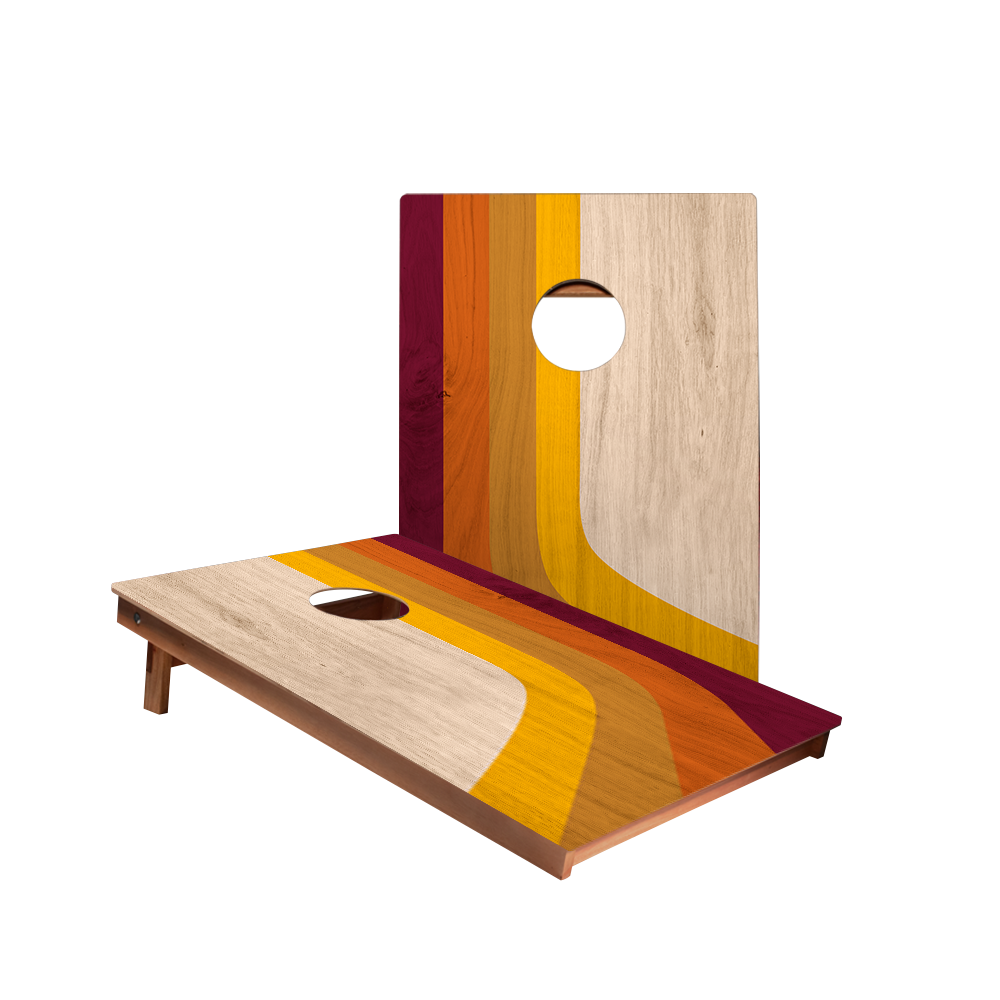 Dale Swashed Stripes Recreation Cornhole Boards