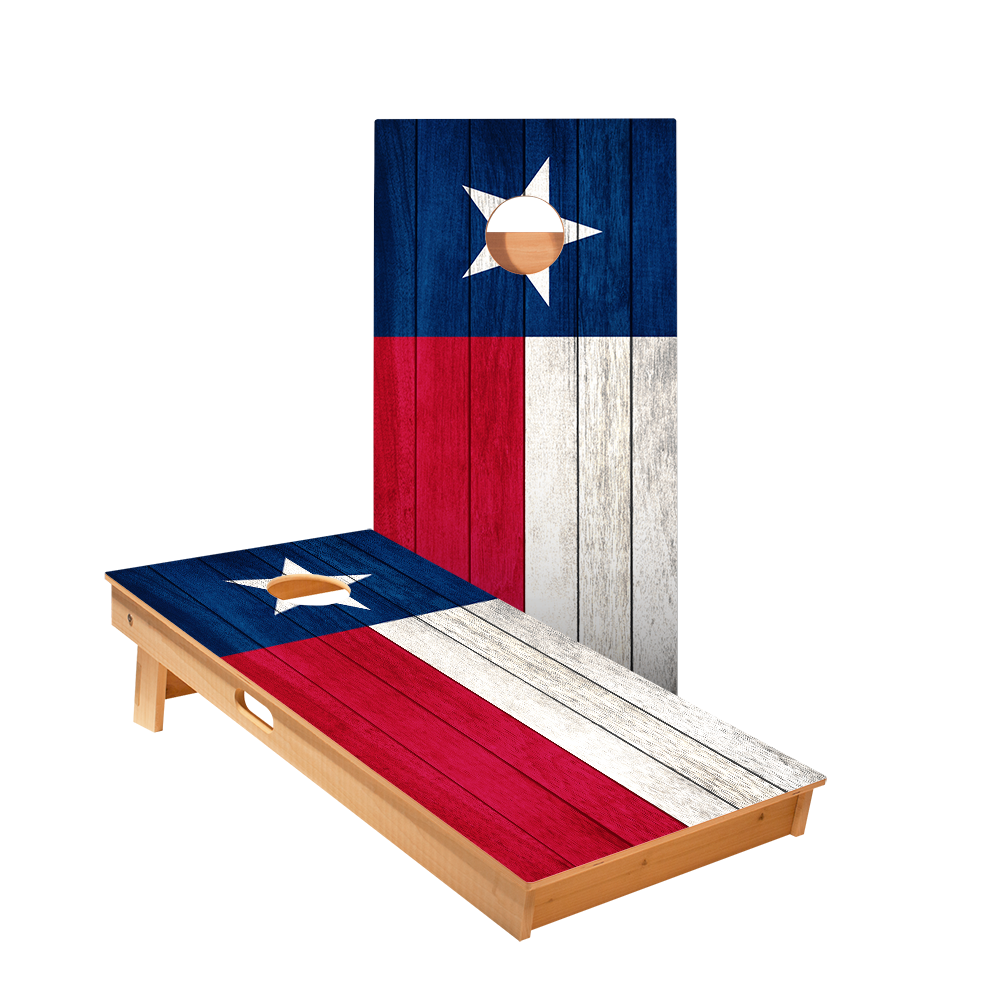 Star Texas Flag Professional Cornhole Boards