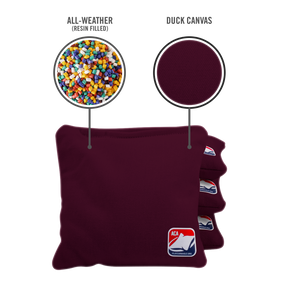 Burgundy All Weather Cornhole Bags