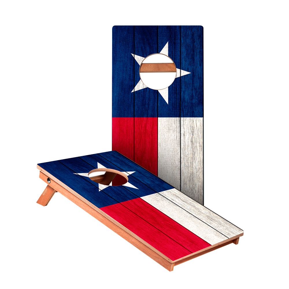 KG Texas Flag Recreation Cornhole Boards