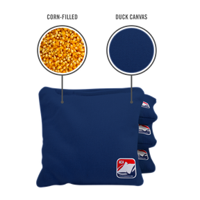 Navy Blue Corn Filled Cornhole Bags