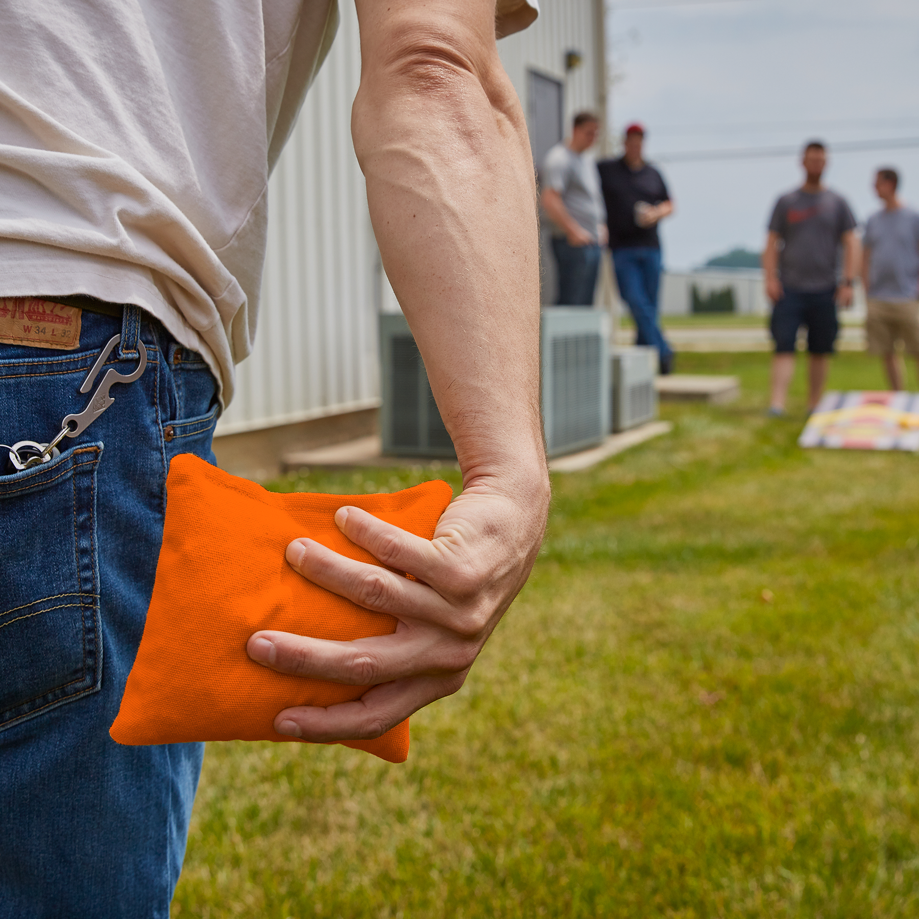 Orange All Weather Cornhole Bags