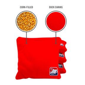 Red Corn Filled Cornhole Bags