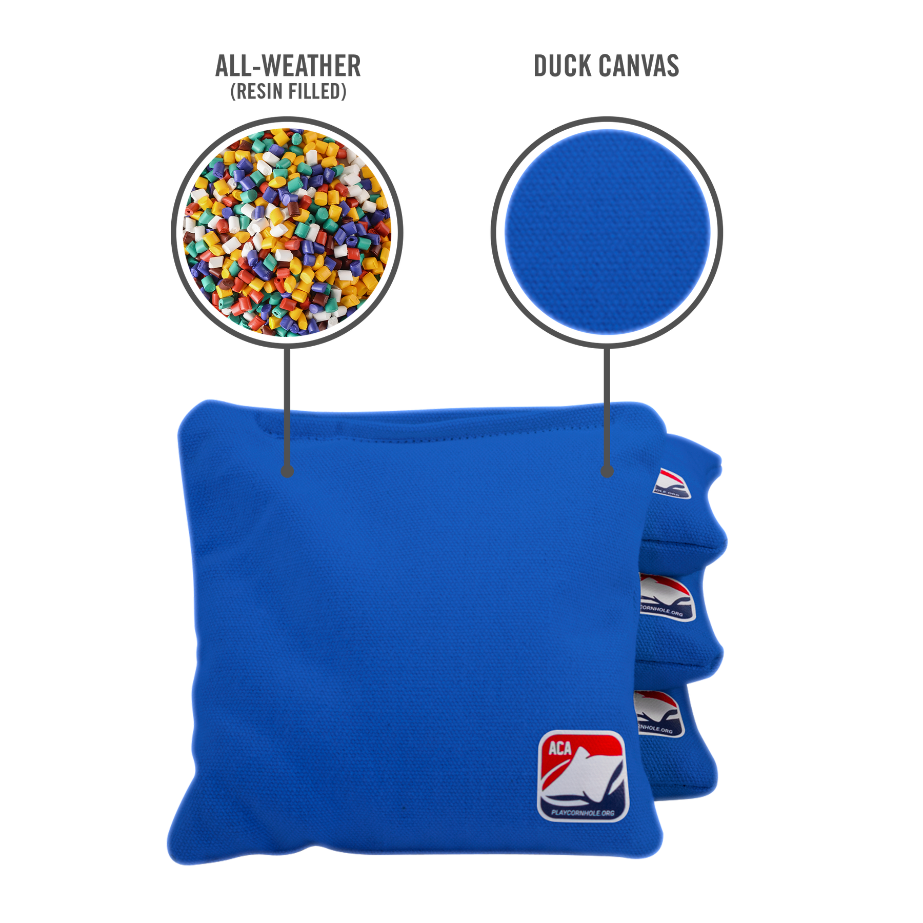 Royal Blue All Weather Cornhole Bags