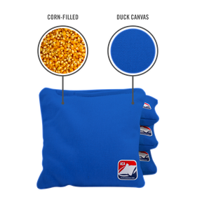 Royal Blue Corn Filled Cornhole Bags